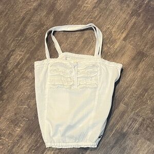 Hollister Cream Camisole with Lace Accents